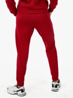 Raggi Lunari Pantaloni tuta da donna felpati con coulisse - bordeaux