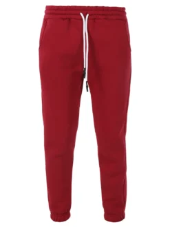Raggi Lunari Pantaloni tuta da donna felpati con coulisse - bordeaux
