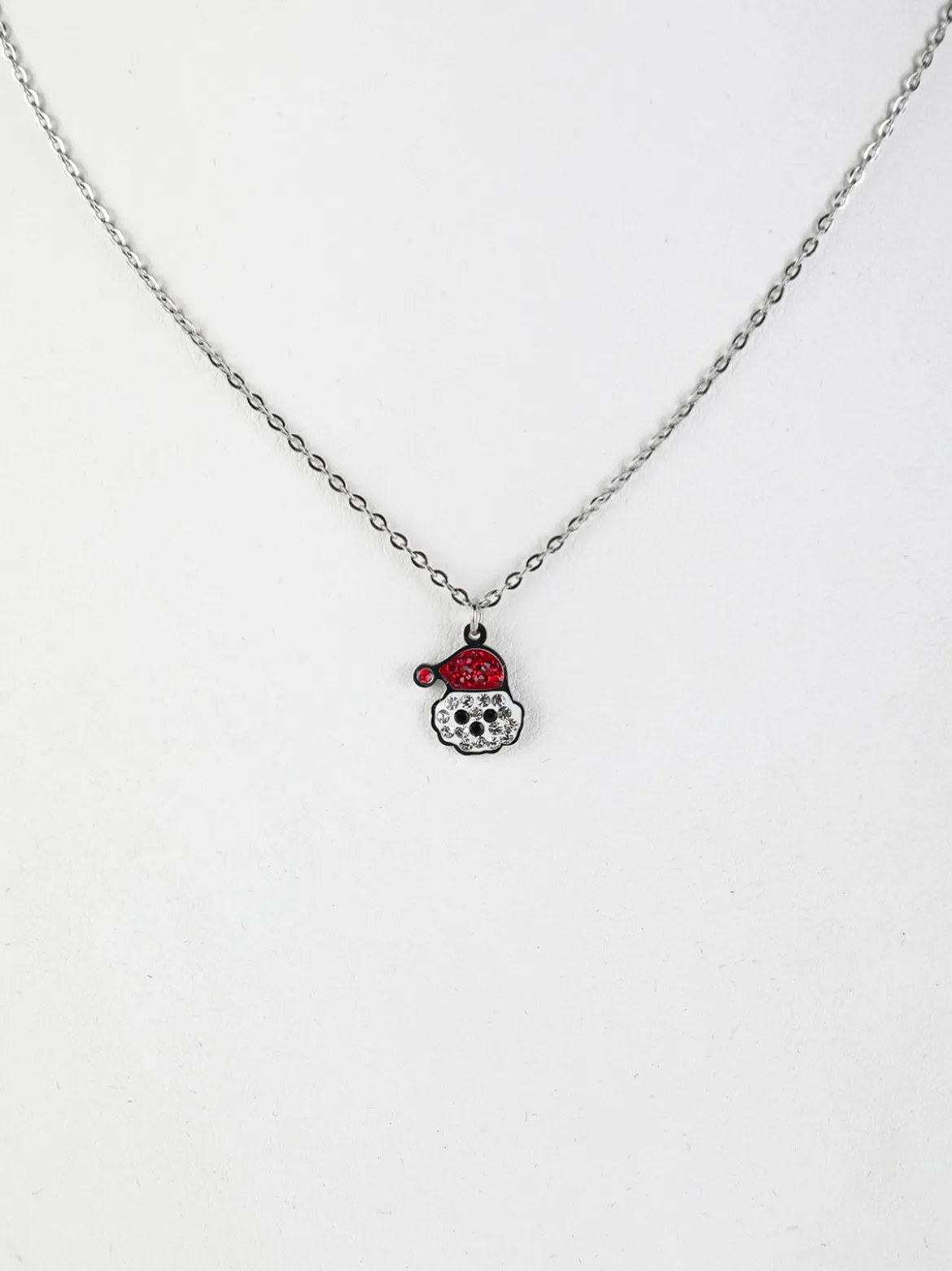 Rejena Collana da donna sottile con charm natalizio