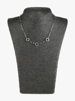 Rejena Collana donna in acciaio con strass
