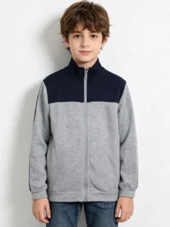 Renato Balestra Felpa da bambino full zip con strisce sulle maniche
