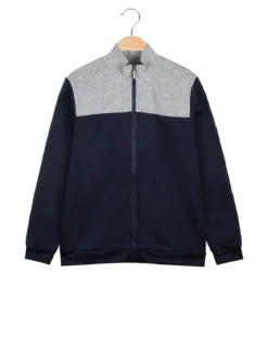Renato Balestra Felpa pesante da ragazzo full zip con strisce sulle maniche