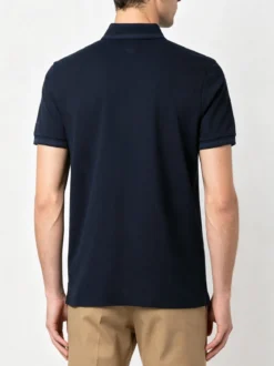 Renato Balestra Polo da uomo in cotone a maniche corte - blu scuro