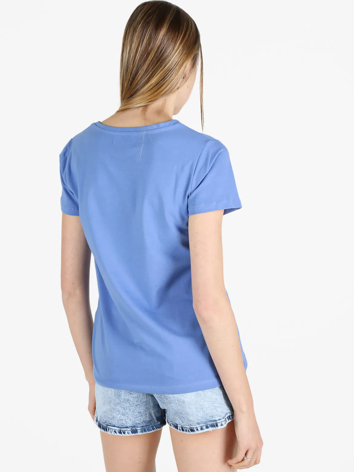Renato Balestra T-shirt donna in cotone bielastico con scritta e strass