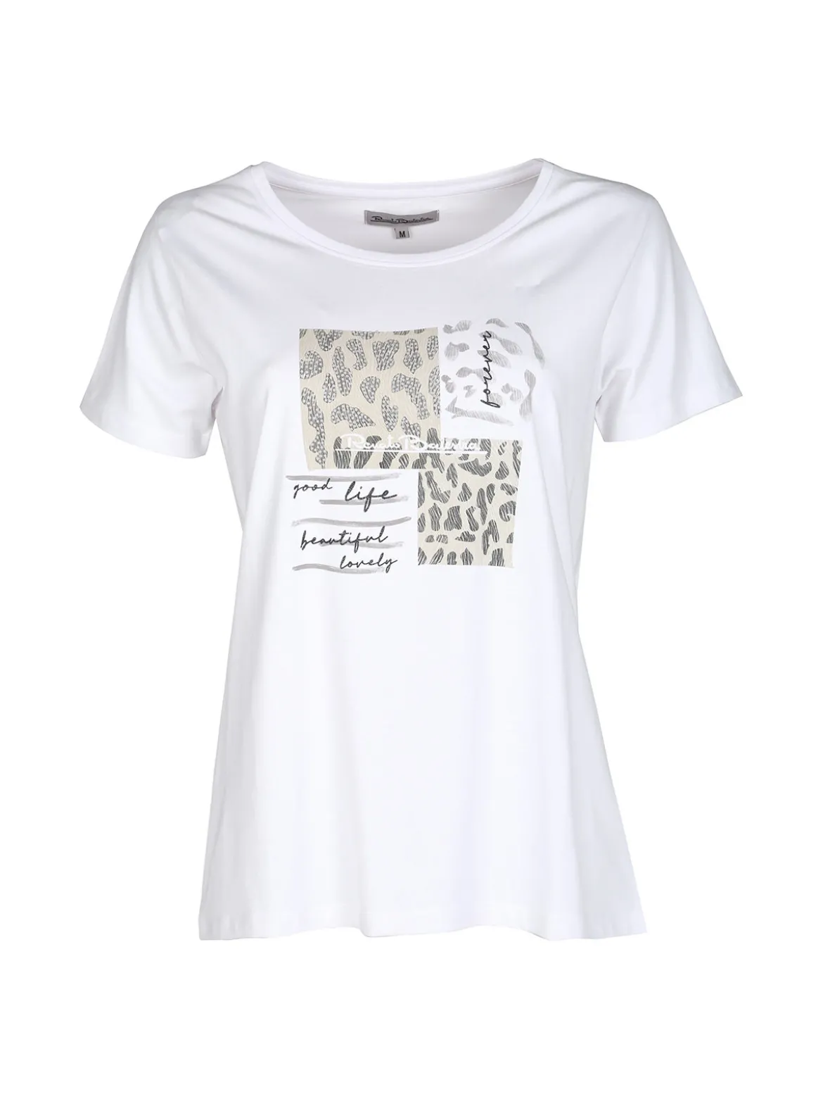 Renato Balestra T-shirt donna in cotone bielastico con stampa