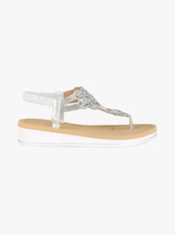 Renda Sandali infradito slip on con strass da donna