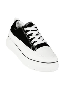 Renda Sneakers donna in tela con platform
