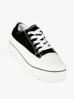 Renda Sneakers donna in tela con platform