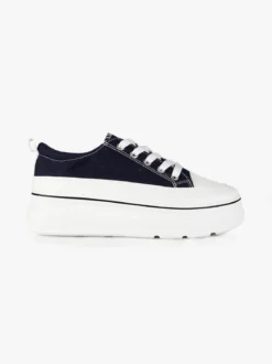 Renda Sneakers donna in tela con platform