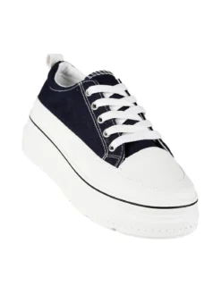 Renda Sneakers donna in tela con platform