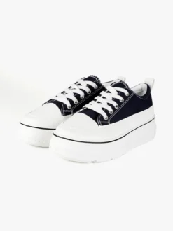 Renda Sneakers donna in tela con platform