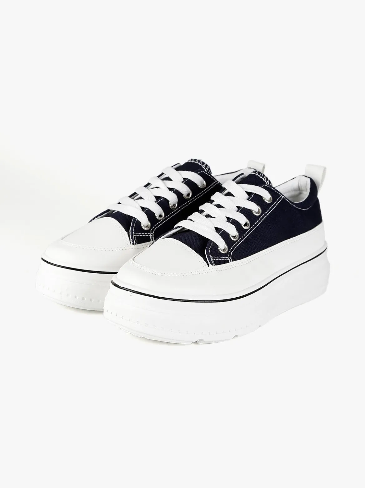 Renda Sneakers donna in tela con platform