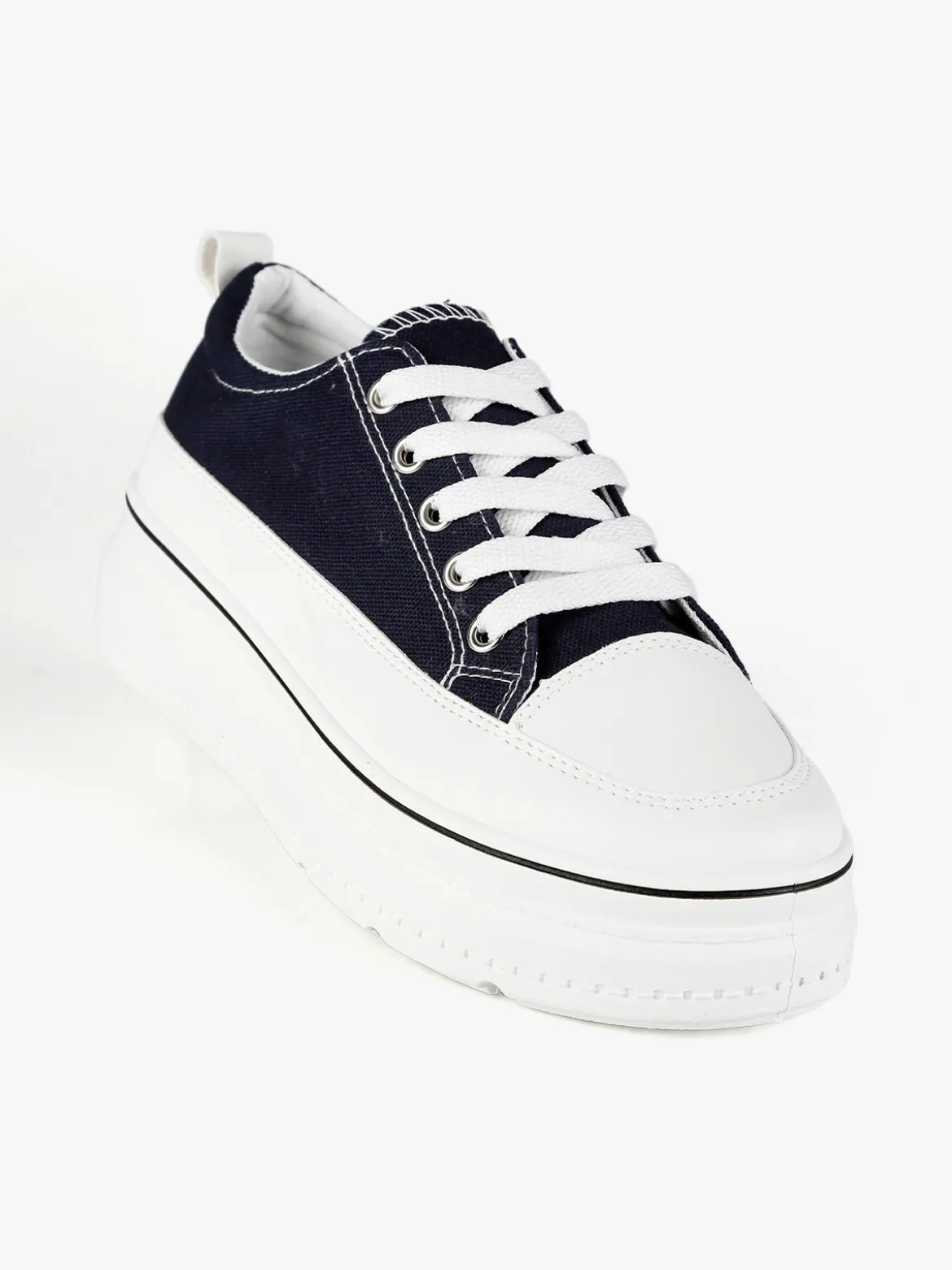 Renda Sneakers donna in tela con platform