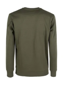 Rifle Felpa girocollo da uomo con logo - oliva