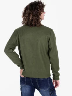 Rifle Giacca camicia da uomo effetto lana con bottoni