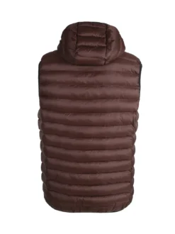Rifle Gilet da uomo imbottito con cappuccio - moro