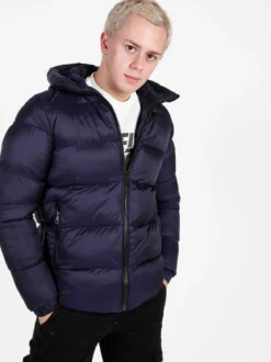 Rifle Giubbotto da uomo imbottito con cappuccio e zip