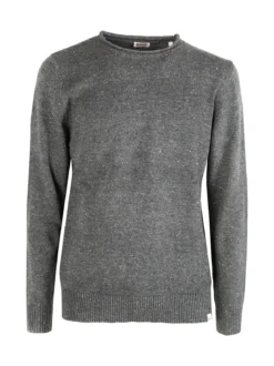 Rifle Maglione girocollo da uomo misto lana - grigio scuro