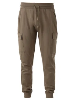 Rifle Pantaloni sportivi da uomo in cotone con tasconi laterali - militare