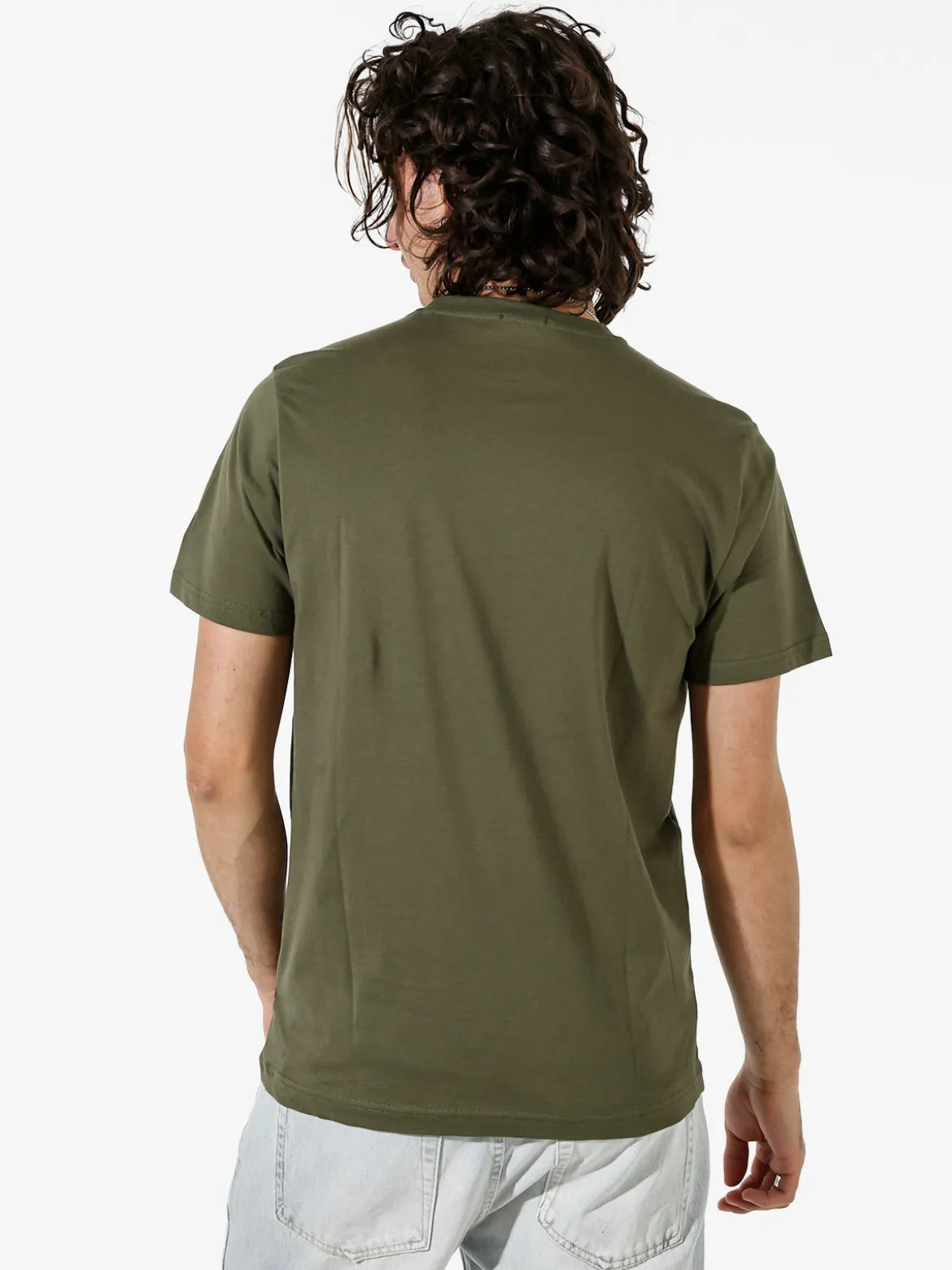 Rifle T-shirt in cotone da uomo con logo - militare