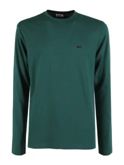 Rifle T-shirt uomo a maniche lunghe in cotone - verde