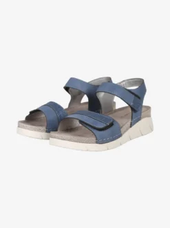 Riposella Sandali donna con zeppa e cinturini a strappo