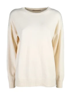 Rossamiss Pullover donna oversize in maglia - panna