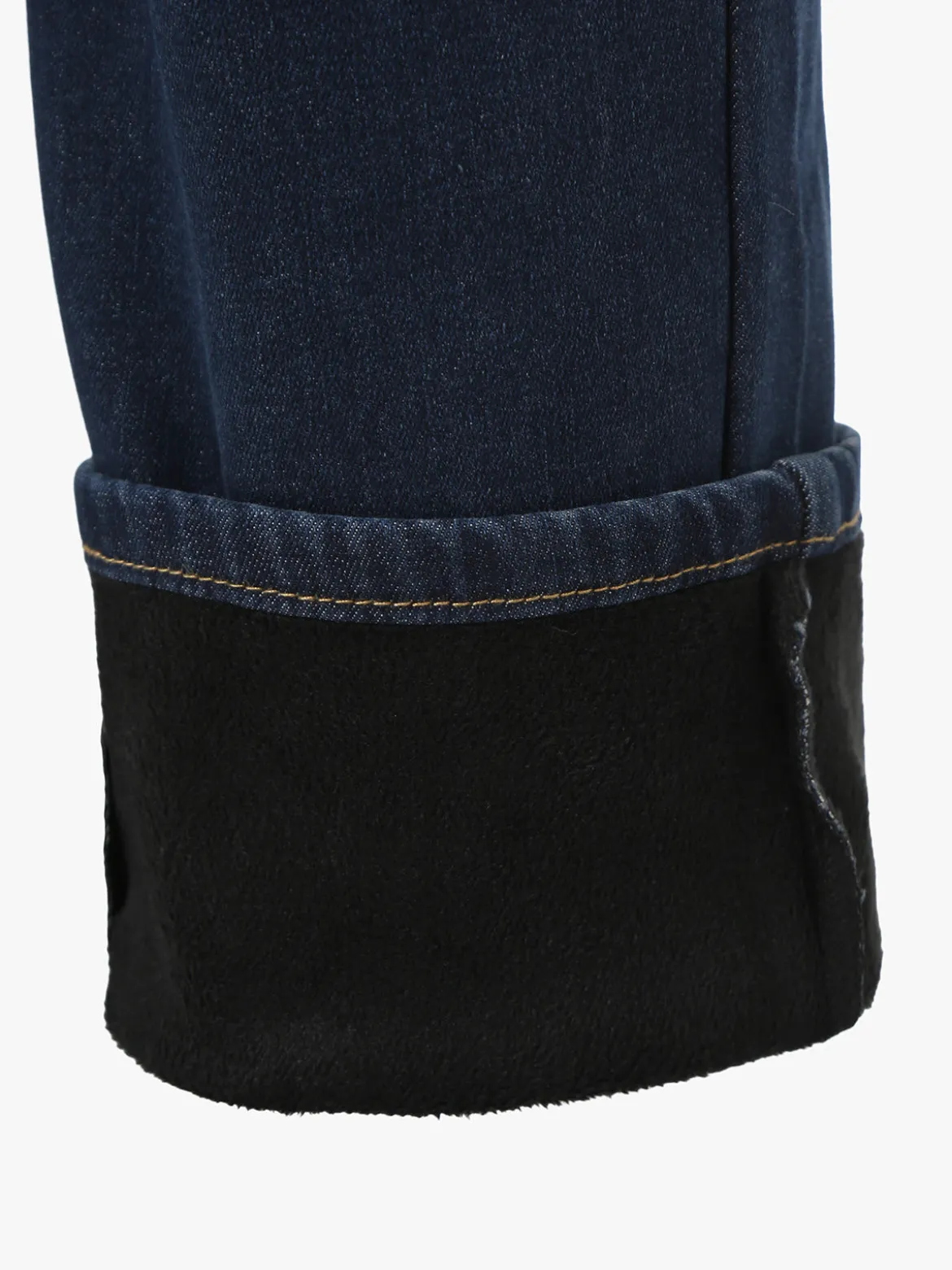 Ross Kemp Jeans da uomo a vita bassa con interno felpato - jeans