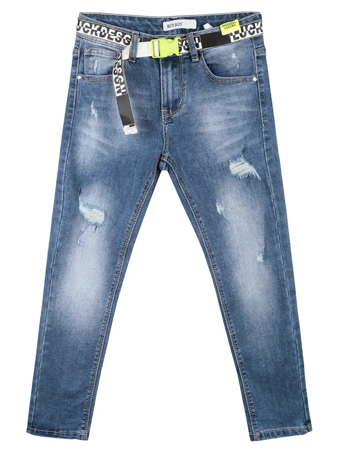 Run Boy Jeans da bambino con strappi