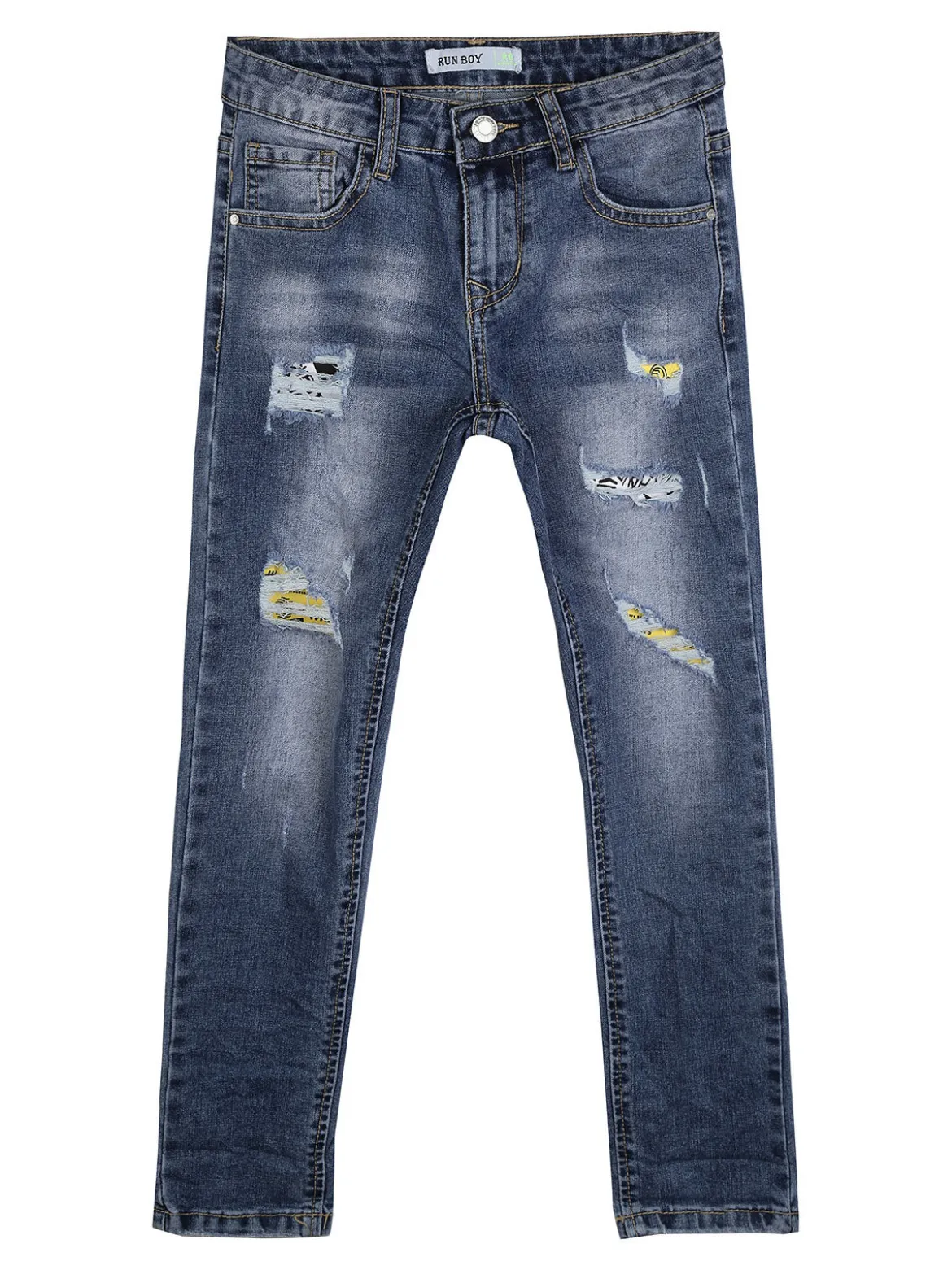 Run Boy Jeans da bambino con strappi