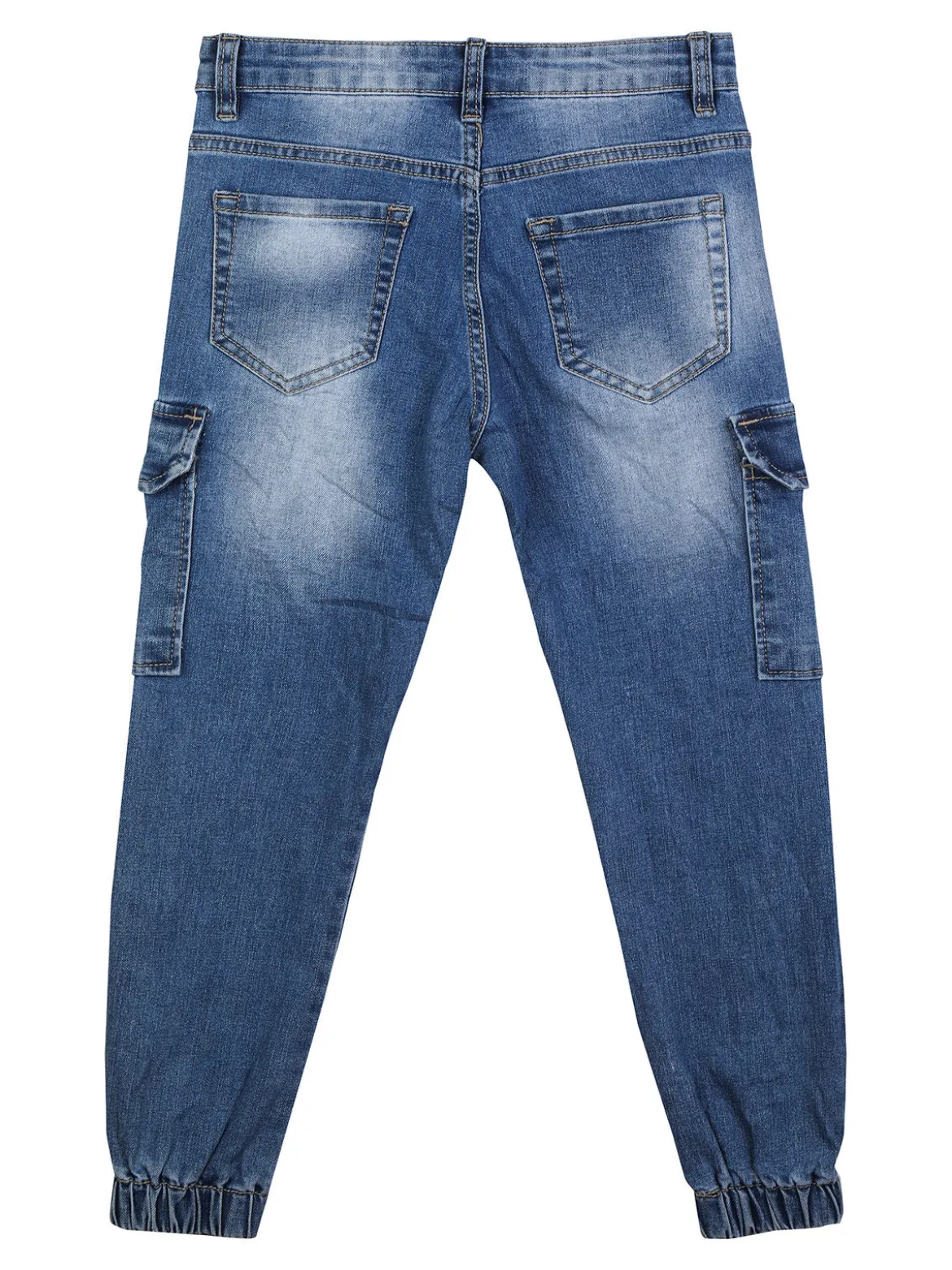 Run Boy Jeans da bambino con tasconi e polsini