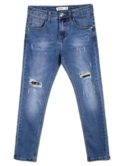 Run Boy Jeans skinny da bambino con strappi - jeans