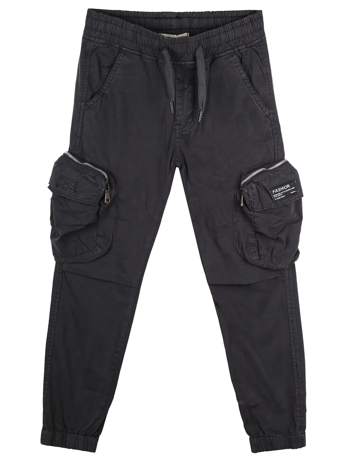 Run Boy Pantaloni cargo da ragazzo con elastico finale - blu scuro
