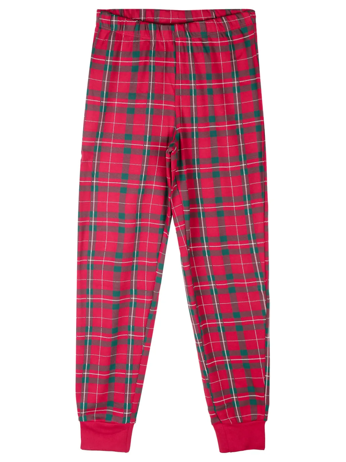 Sabor Grinch pigiama natalizio da bambina con pantaloni a quadri