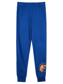 Sabor Jurassic world pigiama lungo da bambino in cotone - blu