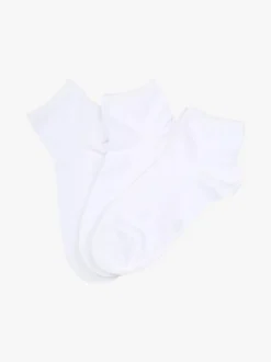 Scopri Confezione da 3 paia di calze corte unisex - bianco