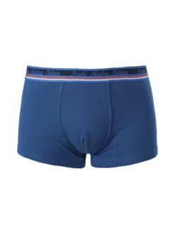 Scuola Nautica Italiana Boxer da uomo in cotone stretch - blu