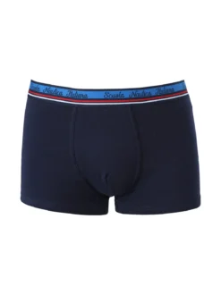 Scuola Nautica Italiana Boxer da uomo in cotone stretch - blu scuro