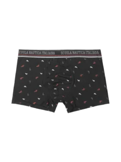 Scuola Nautica Italiana Boxer uomo in cotone con stampe