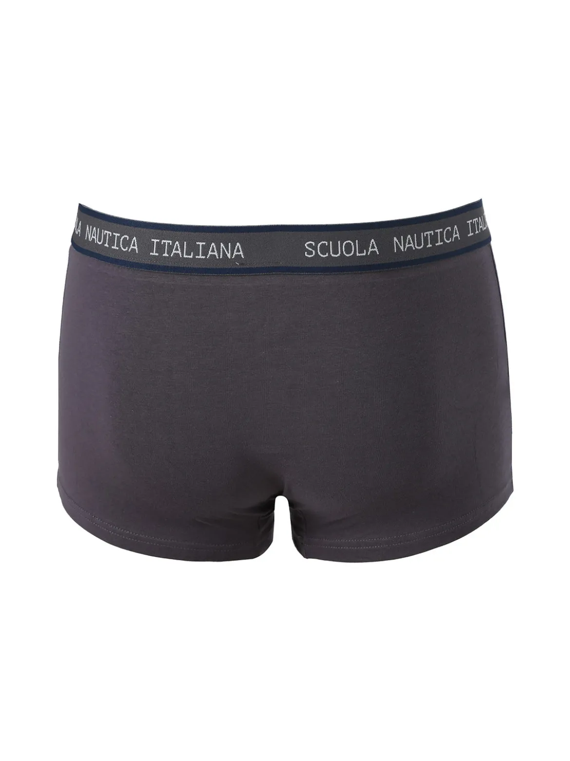Scuola Nautica Italiana Boxer uomo in cotone stretch - grigio scuro