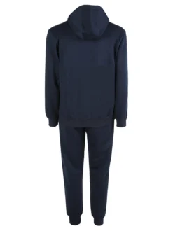 Scuola Nautica Italiana Completo tuta invernale da uomo 2 pezzi con cappuccio e zip - blu scuro