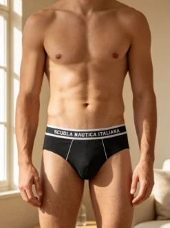 Scuola Nautica Italiana Slip da uomo in cotone