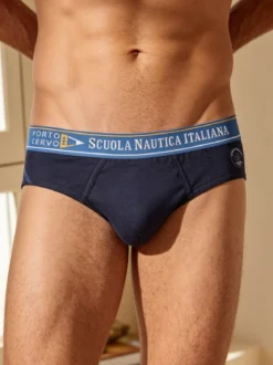 Scuola Nautica Italiana Slip da uomo in cotone