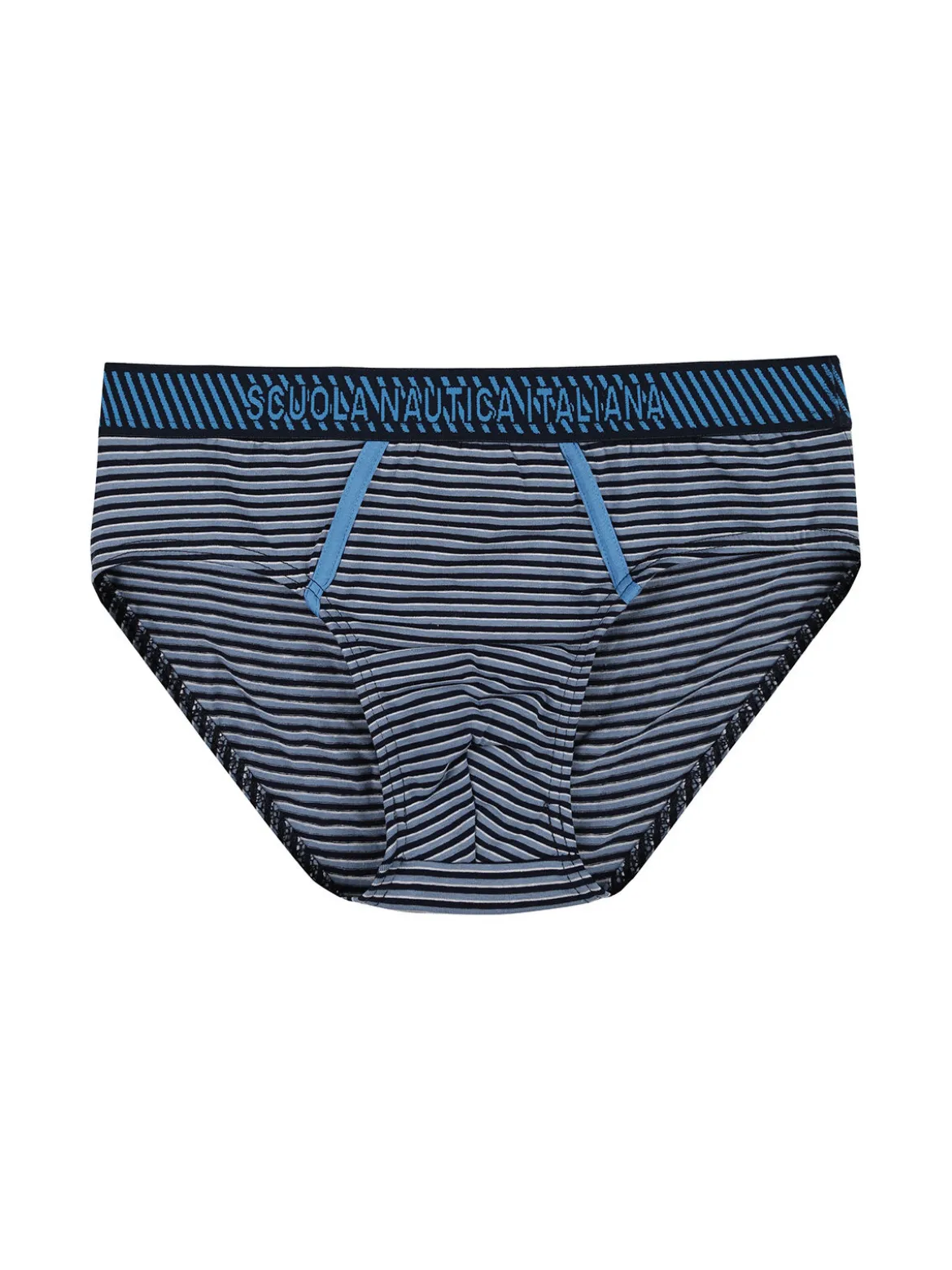 Scuola Nautica Italiana Slip da uomo in cotone a righe
