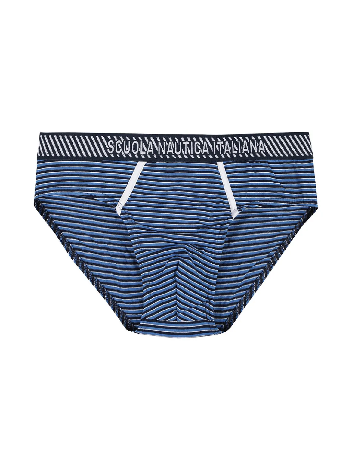 Scuola Nautica Italiana Slip da uomo in cotone a righe