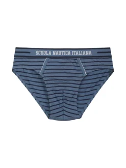 Scuola Nautica Italiana Slip da uomo in cotone rigati