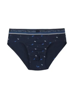 Scuola Nautica Italiana Slip uomo in cotone con stampe