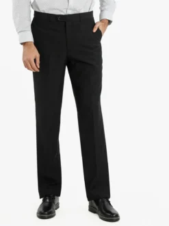 Sedony Collection Pantaloni classici da uomo taglie grandi - nero