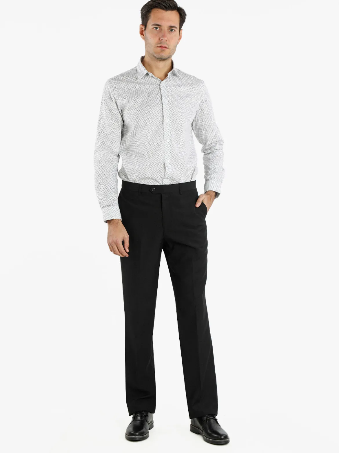Sedony Collection Pantaloni classici da uomo taglie grandi - nero