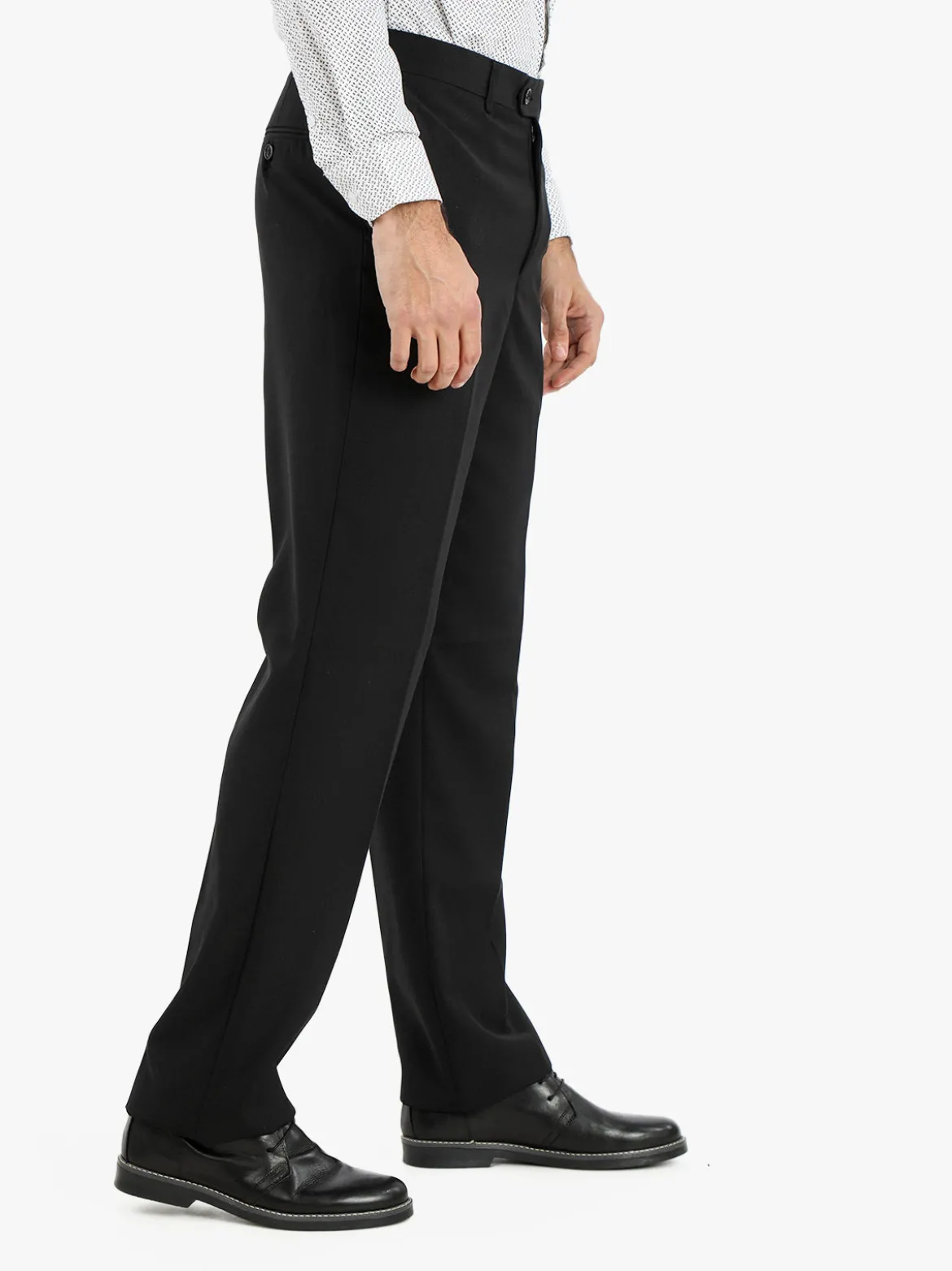 Sedony Collection Pantaloni classici da uomo taglie grandi - nero